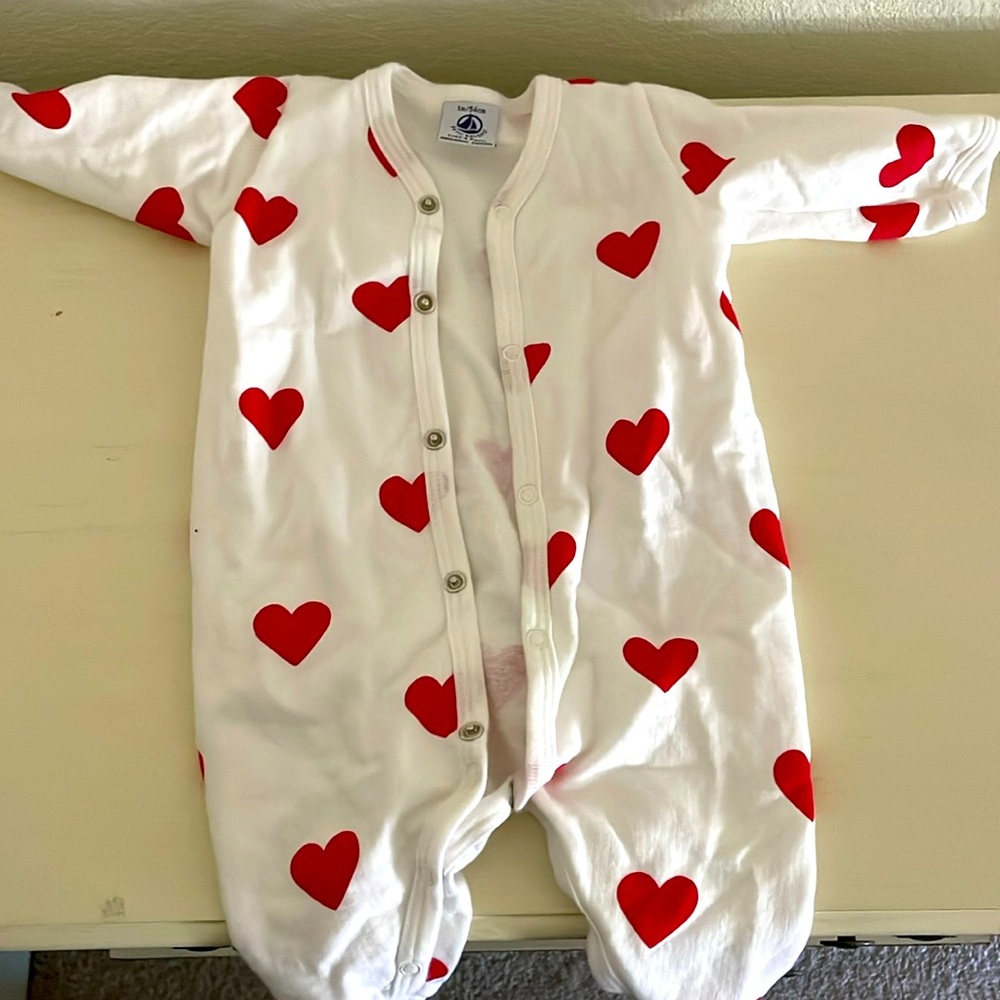 Petit bateau pajamas 0-3m baby girl